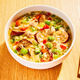 Andouille Chicken Gumbo, heated in the microwave